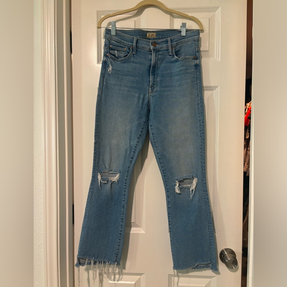 Mother Jeans, Insider Crop Step Fray, Thrilling Shots wash